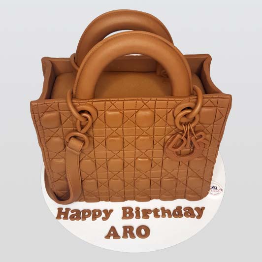 Dior birthday handbag cake