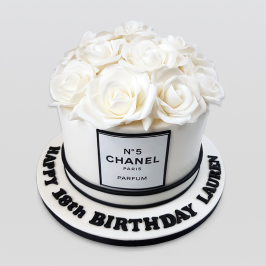 Three Tier Chanel Cake - Rach Makes Cakes