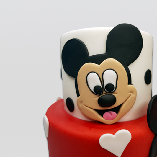 Mickey mouse 2 tier cake