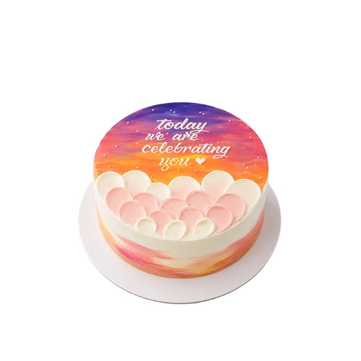 Sunset Buttercream Cake