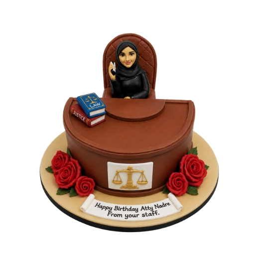 Lawyer Desk Cake