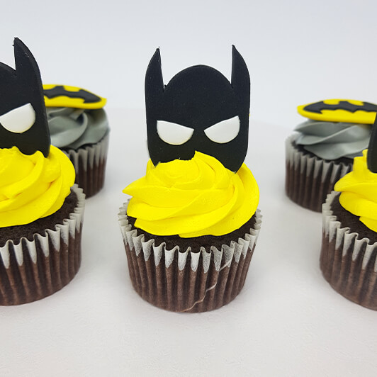Batman Themed Cupcakes