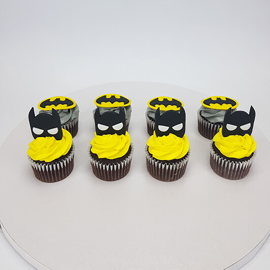 Batman Themed Cupcakes