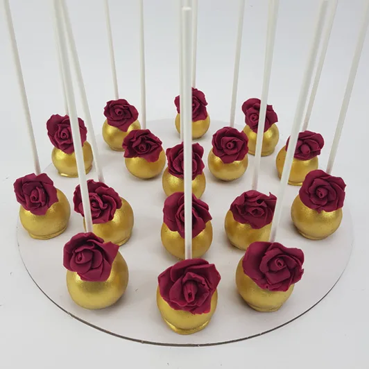 Rose Golden Cake pops