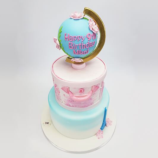 60th Birthday Cake Travel Theme Stock Photo 1295054080 | Shutterstock