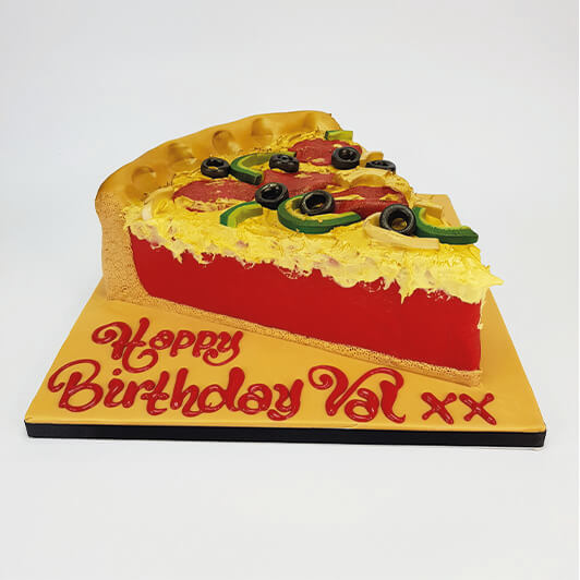 Gluten-Free Birthday “Pizza” Cake
