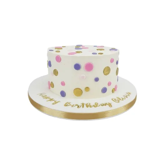 Pastel Polka Dots Cake