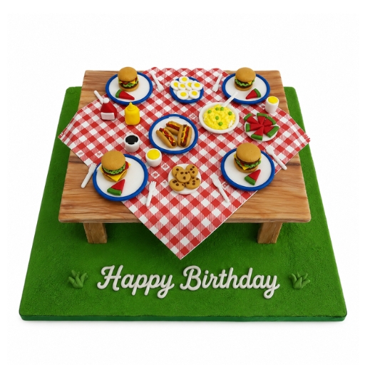 Picnic Table Cake