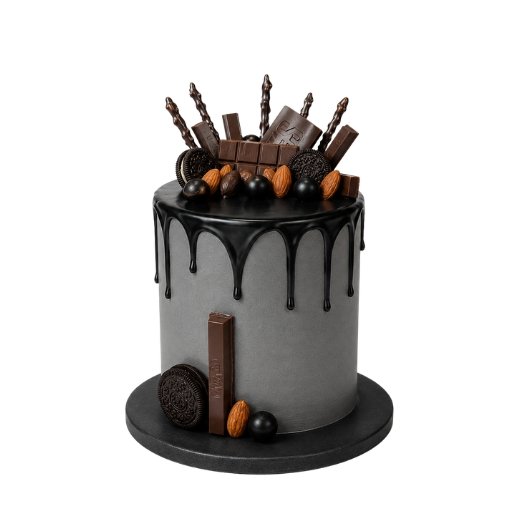 Silver Chocolates Drip cake