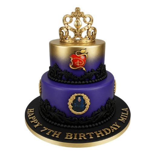 Descendants Crown Cake