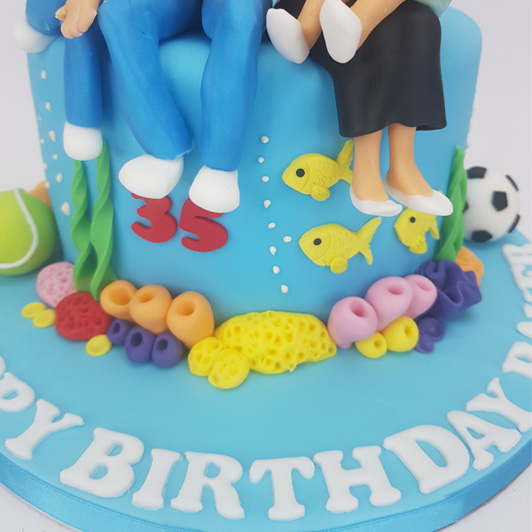 Twins Birthday Cake 2