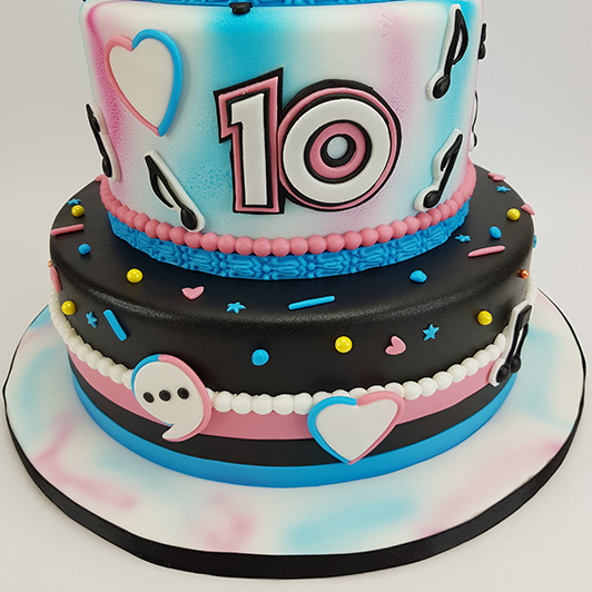 Tiktok Themed Cake Topper | Round, Square, Rectangle & Cupcake Avail. –  Edible Cake Toppers