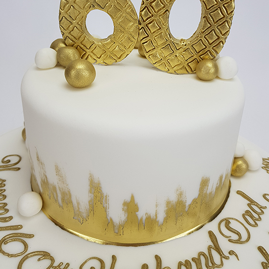 Thunders 'Glitz in Gold' Cake - For your intimate celebrations