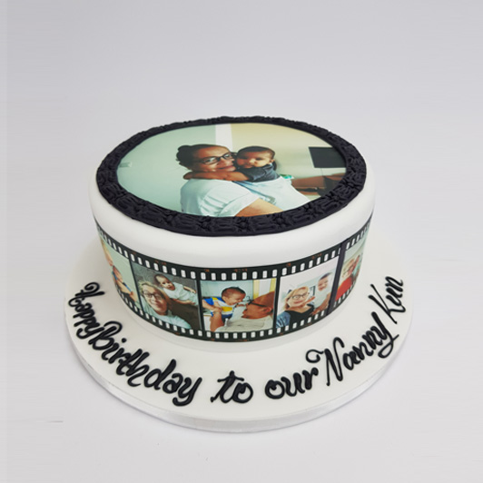 Edge Desserts: Film Reel Cake - A Perfect Milestone Birthday Cake