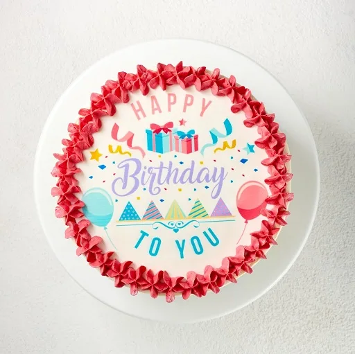 Birthday Printed Cake - Image 2