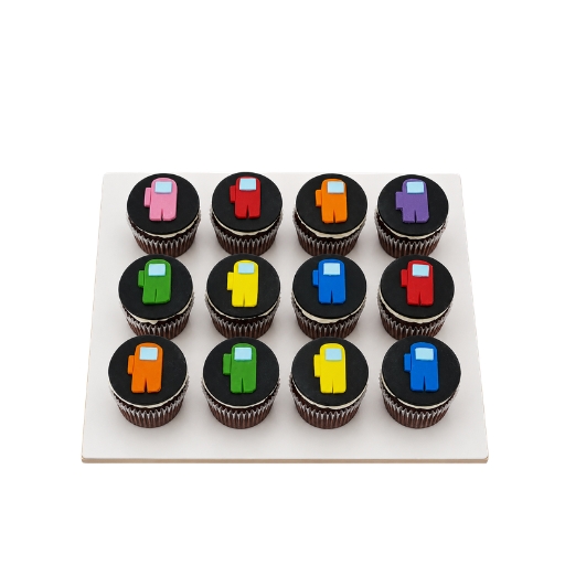 Among Us 2D Cupcakes