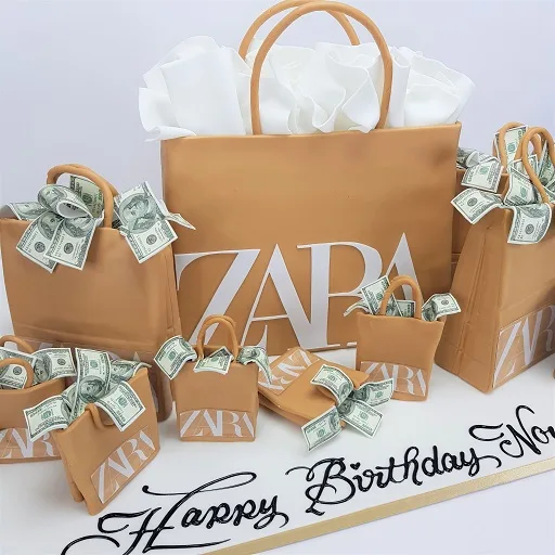 Zara Shopping Bags Cake - Image 2