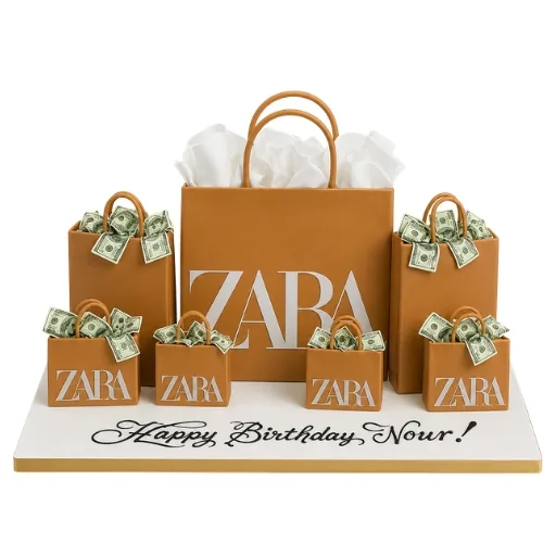 Zara Shopping Bags Cake