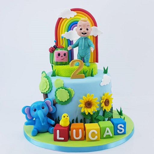 Rainbow Cake for a 1st birthday boy 🌈🎂... - Cake Cake Bo Bake | Facebook