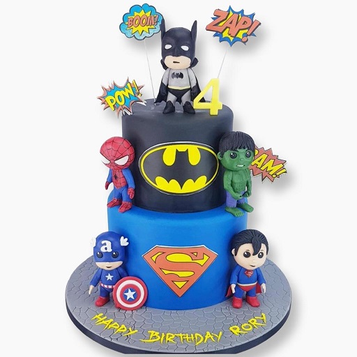 Mini Marvel Superheroes cake