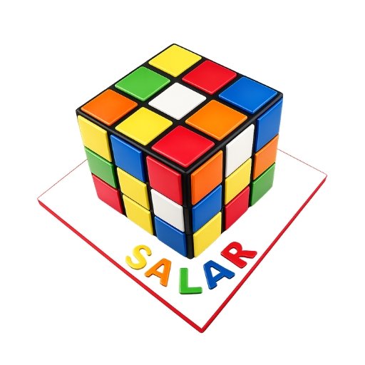 Rubik's Cube cake