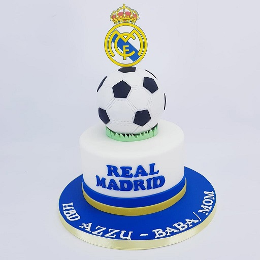 Real Madrid C.F. Club De Futbol Spanish Football Logo Edible Cake Topp – A  Birthday Place