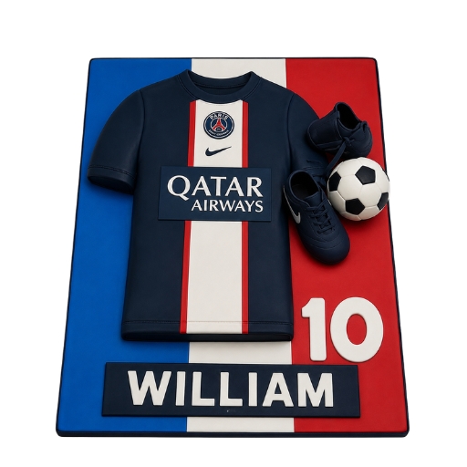 Paris Saint-Germain football Jersey cake