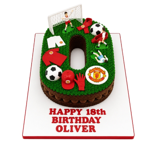 Football letter cake