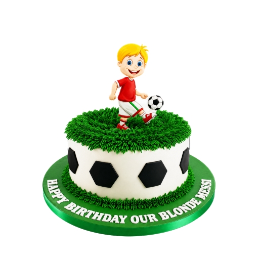 Football Cake with Printed Boy