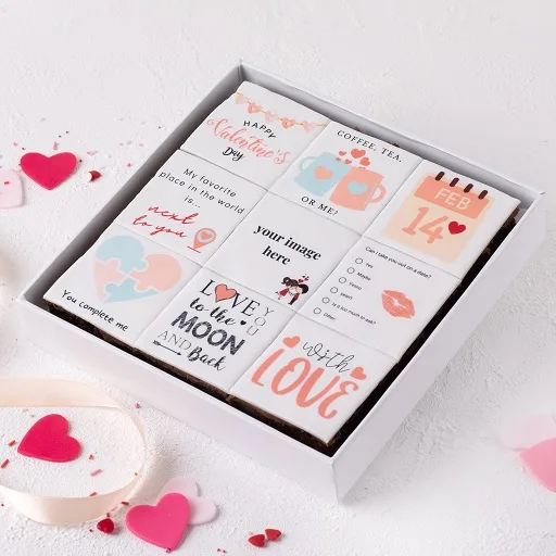 Valentine’s Photo Print Brownies