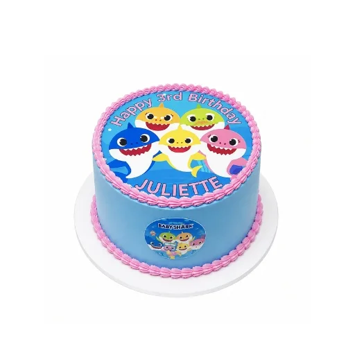 Printed Baby Shark cake