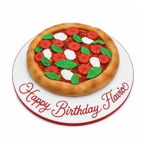 Margherita Themed Pizza cake