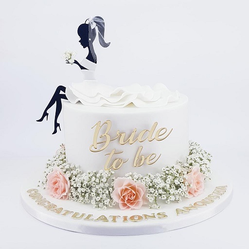 Elegant Bride to Be Cake (1 Pounds) - Your Koseli Celebrations