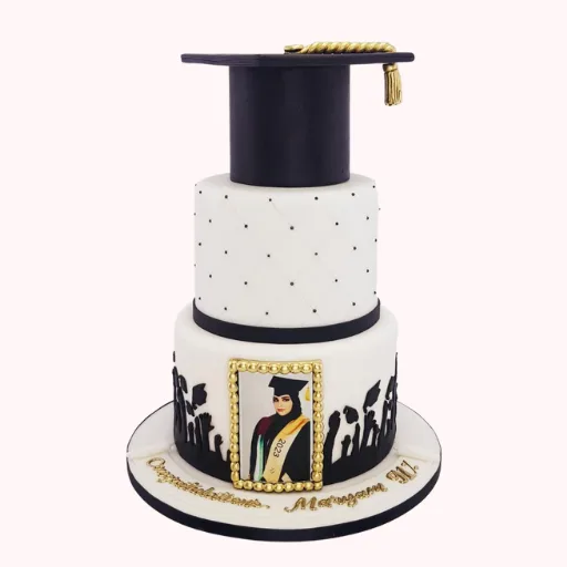 2-Tiered Graduation Cake