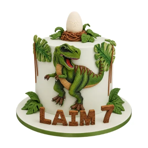 2D Dinosaur Cake