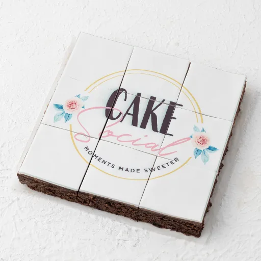 Corporate Logo Printed Brownie Box