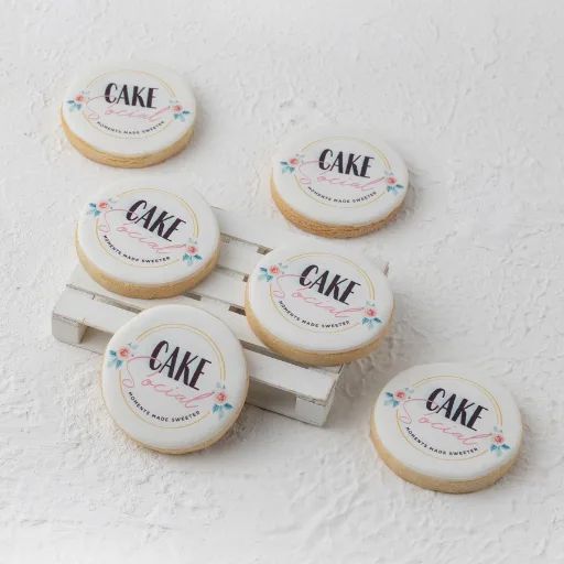 Corporate Logo Printed Cookies