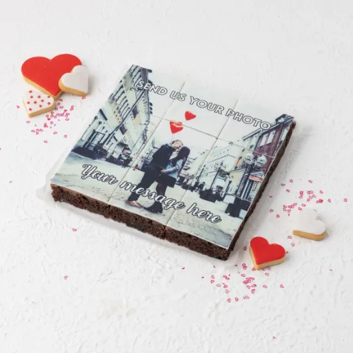 Valentine’s Photo Print Brownies