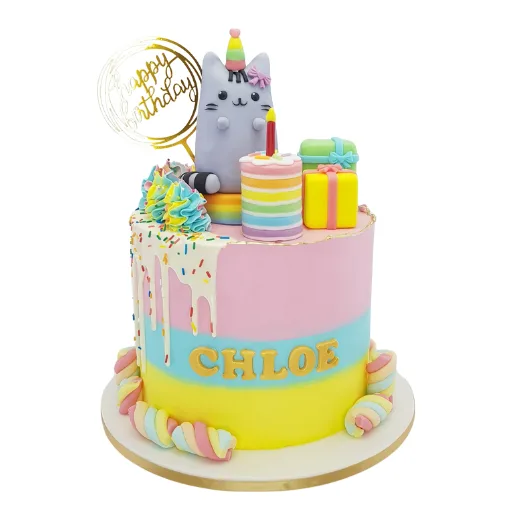 Pusheen Birthday Cake