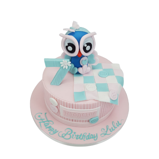 3D Pastel Owl Cake