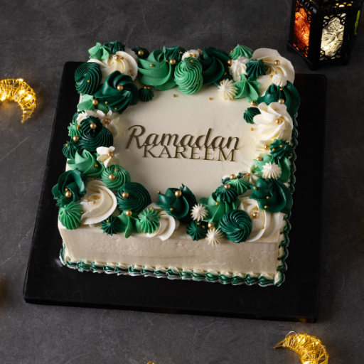Elegant Ramadan Square Cake