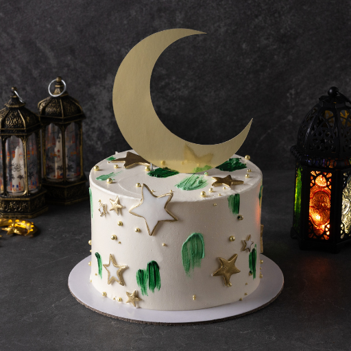 Moon and Stars Ramadan Eid Cake