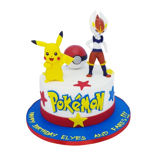 Pikachu and Cinderace Cake - Image 3