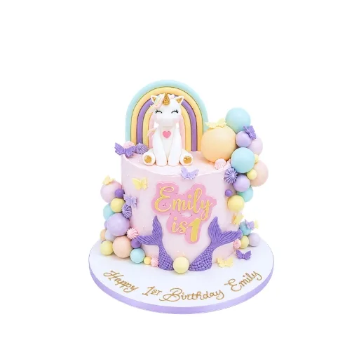 Unicorn mermaid Rainbow cake