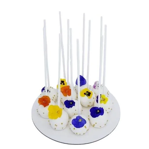 Edible Flower Cake Pops