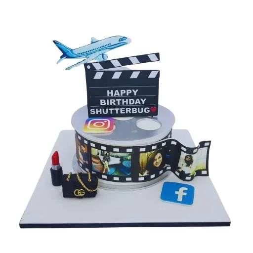 Photo Reel and favorite things Cake