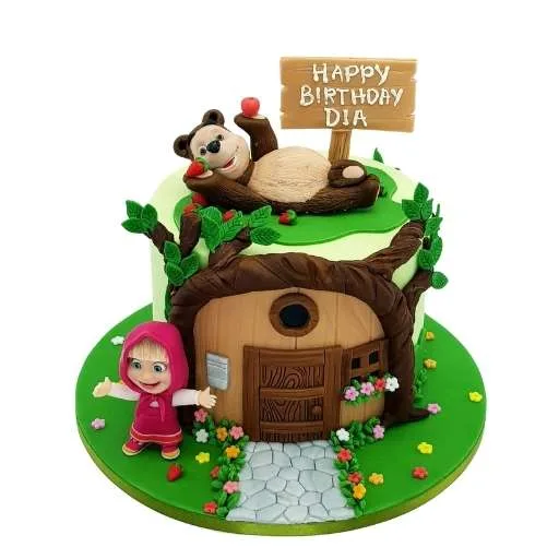 Masha and the Bear House Cake - Image 2