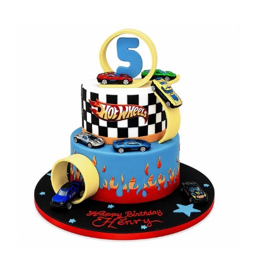 Hot Wheels Race Track Cake