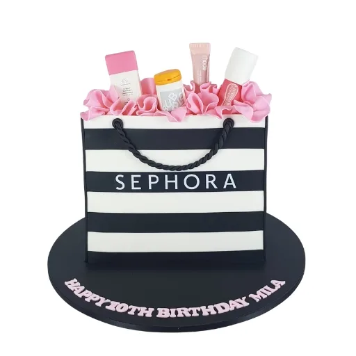 Sephora Skincare Shopping Bag Cake