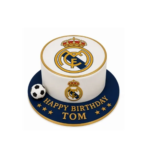 Real Madrid Football Birthday Cake
